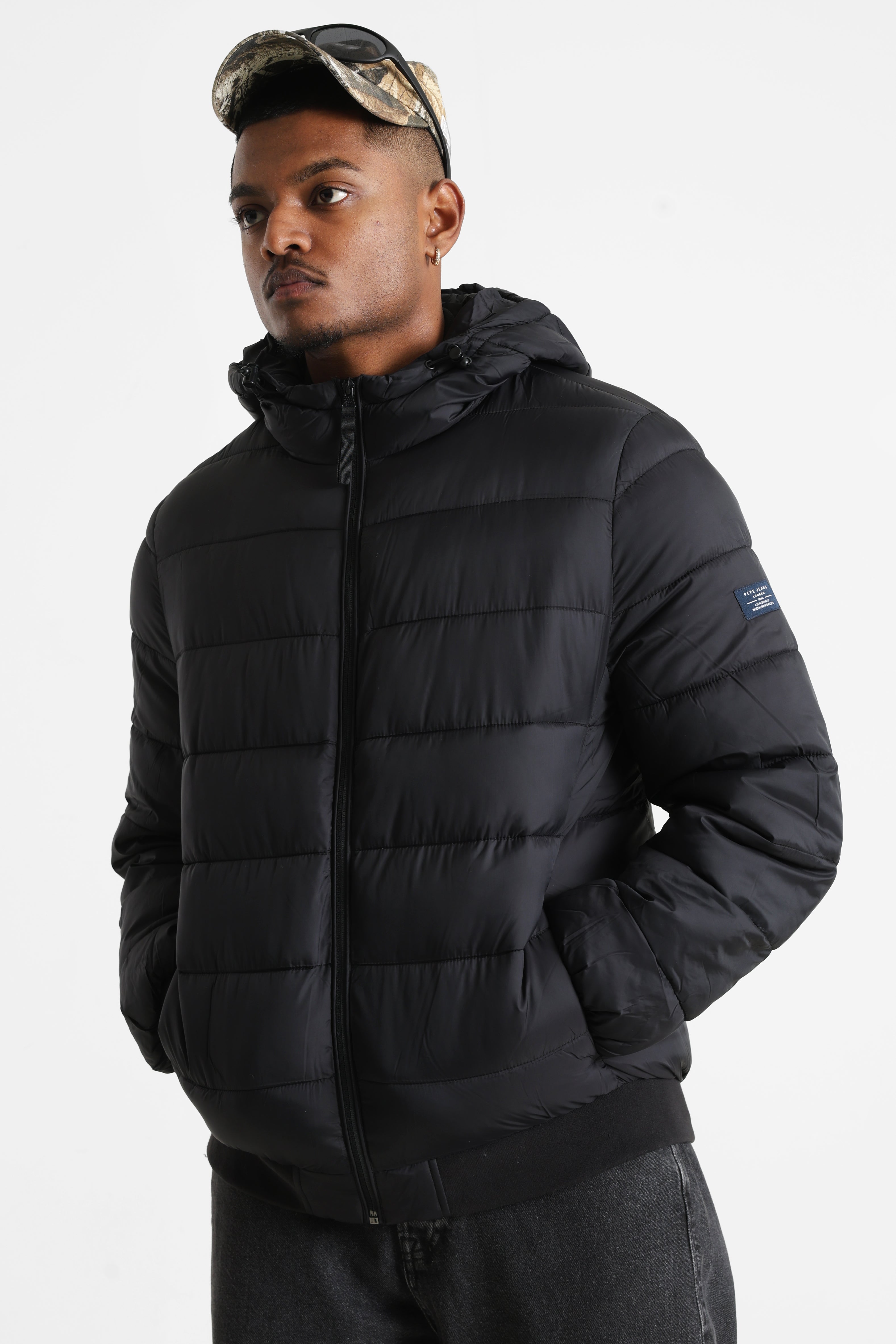 Leichte gesteppte Jacke - Black
