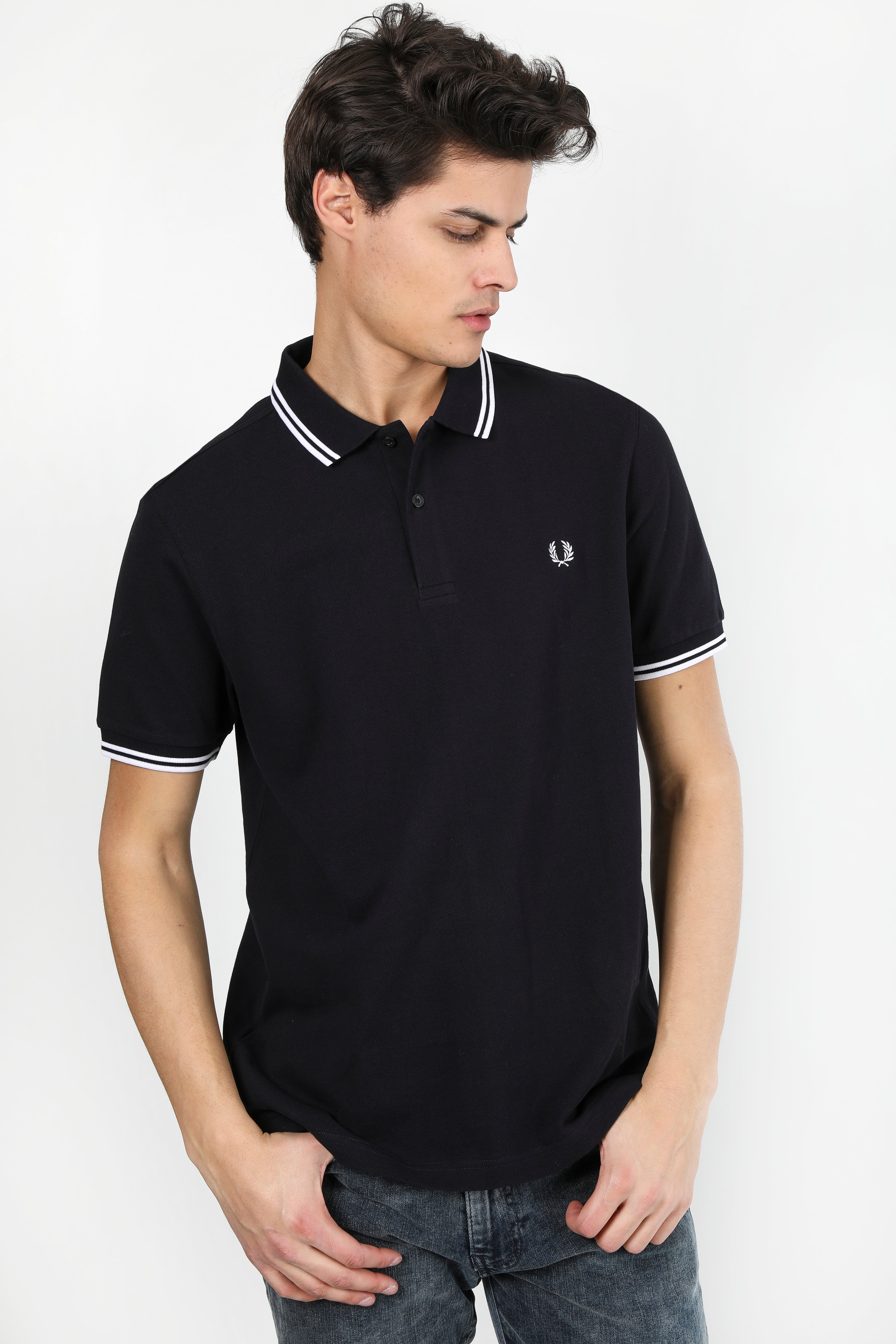 Polo - Navy + White