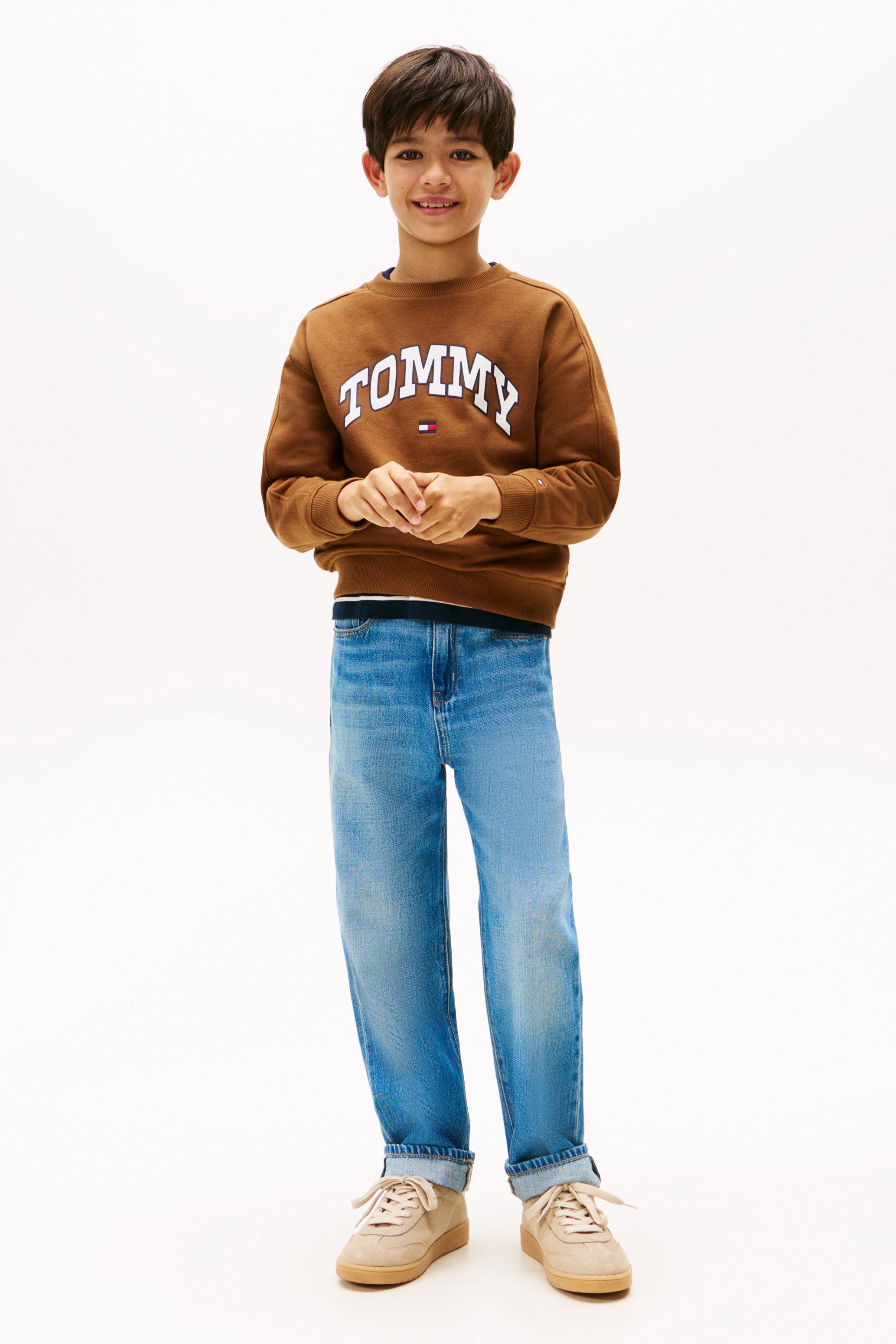 Varsity Raised Sweatshirt - Pecan Nut