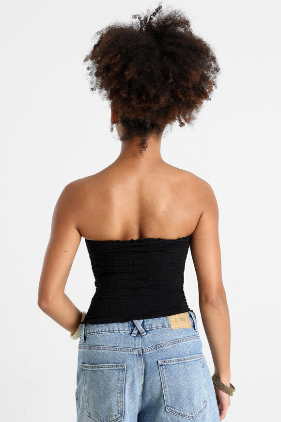 Bandeau Crop Top - Black