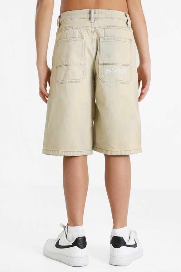 Short en jean - Beige