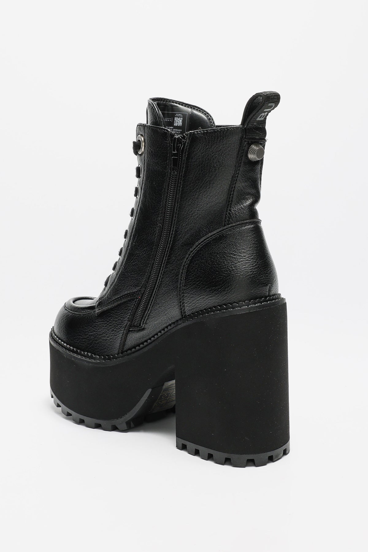 Vegan Killah winter platform ankle boots - Black