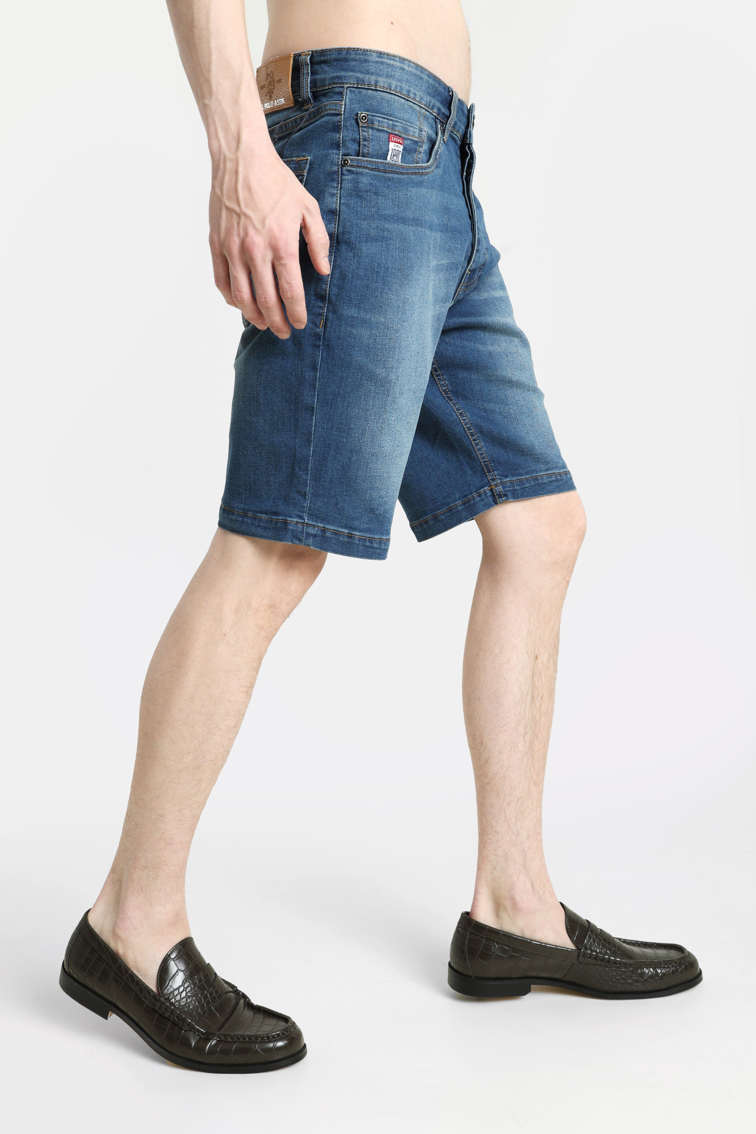 Jeansshorts - Medium Wash