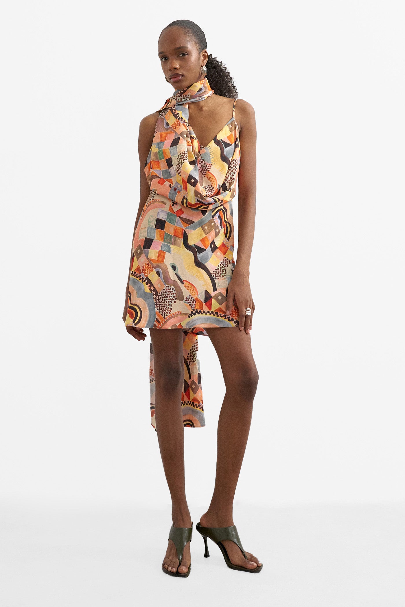 TSVIVA Minikleid - Orange