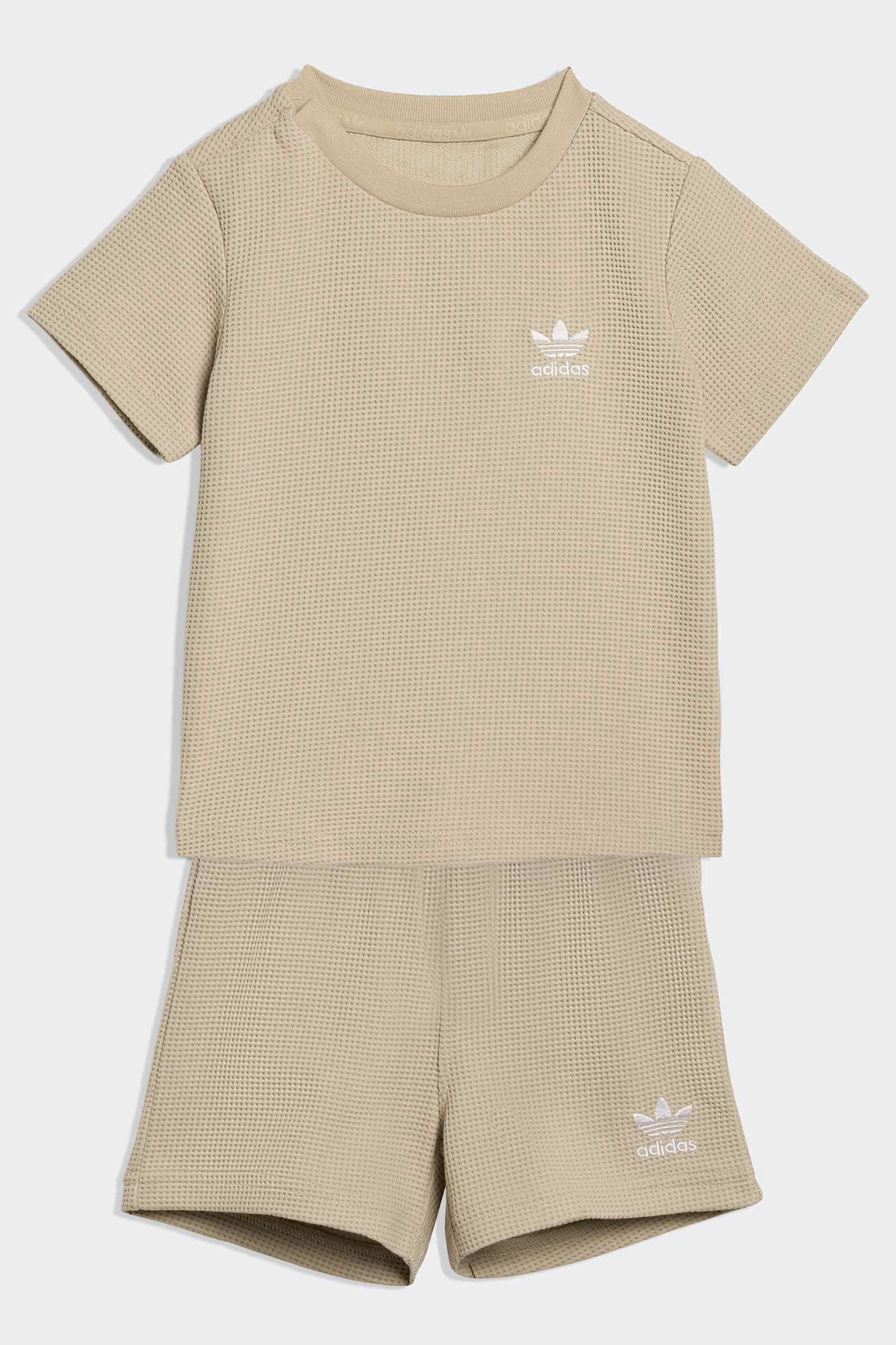 Baby-Set mit Waffelstruktur - Stone Khaki