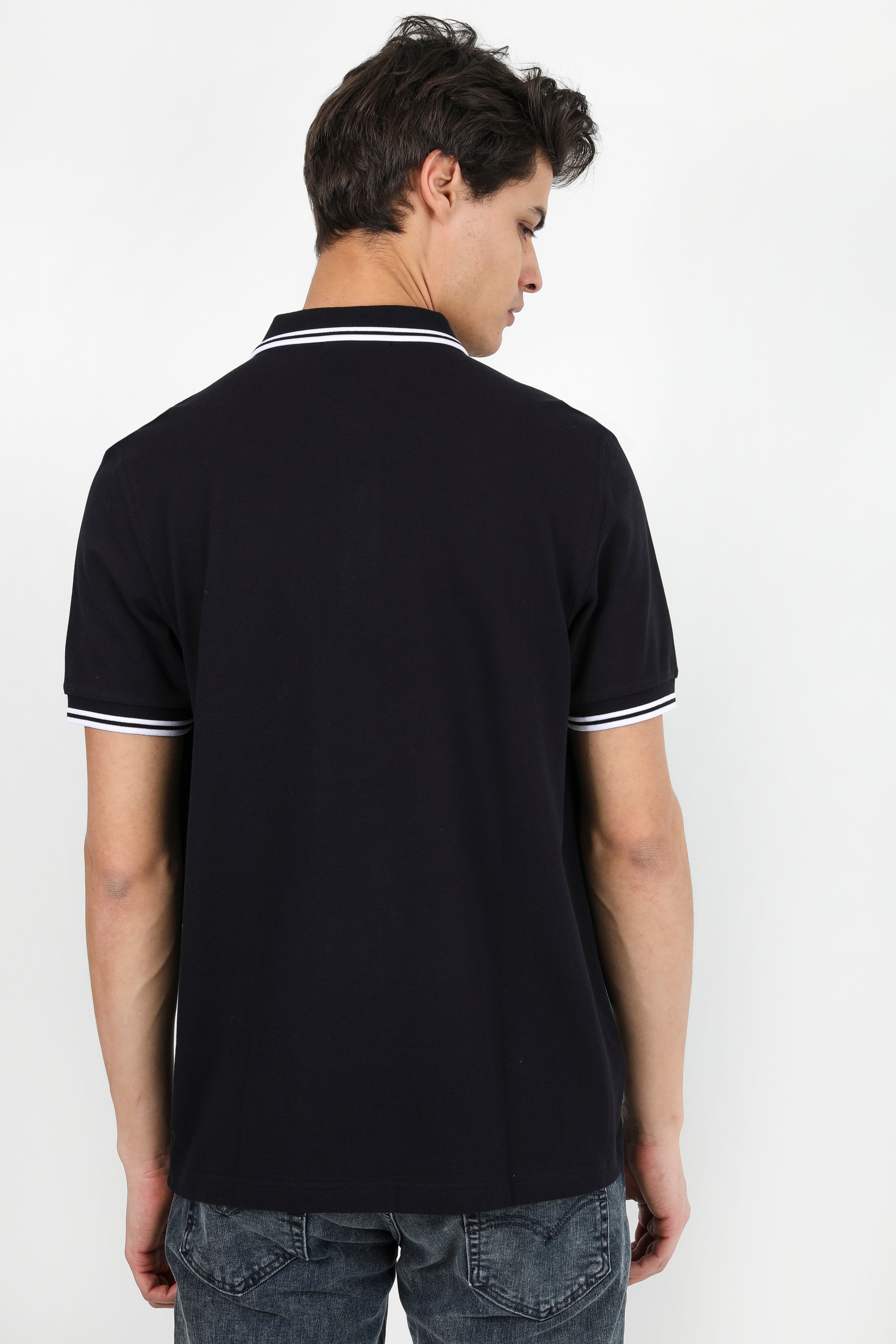 Polo - Navy + White