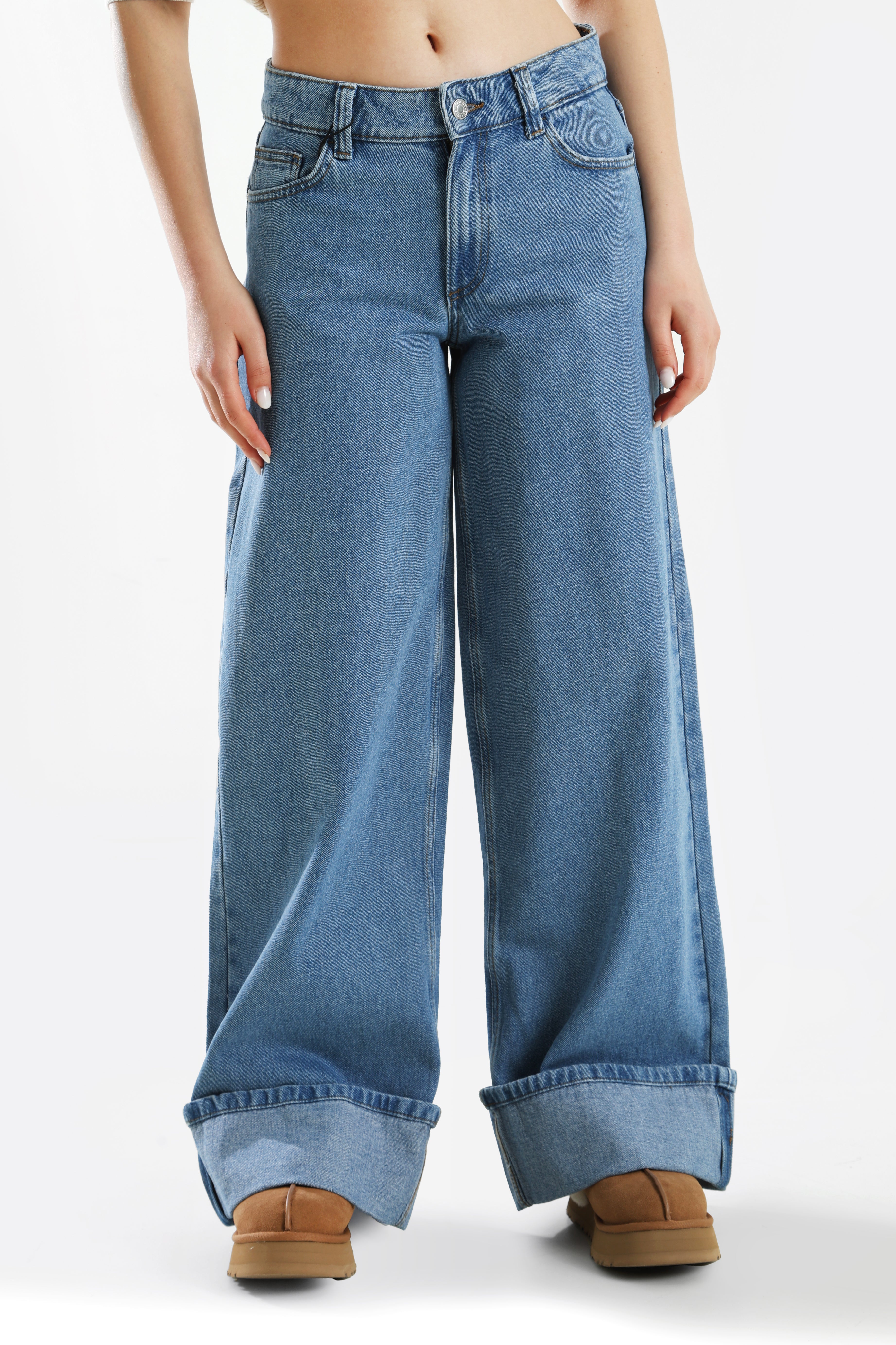 NMKETTIE Jean wide leg L32 - Blue Medium