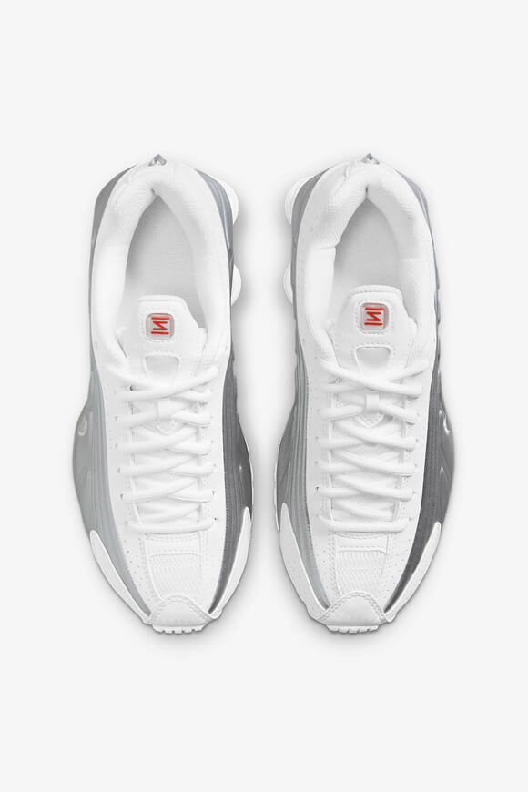 Shox R4 sneakers - White + Metallic Silver