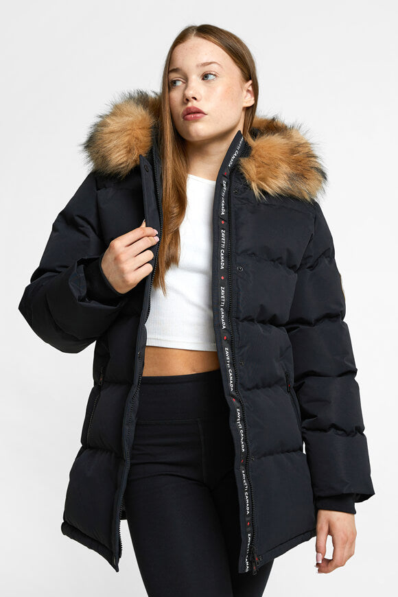 Fiorella Puffer Parka - Jet Black