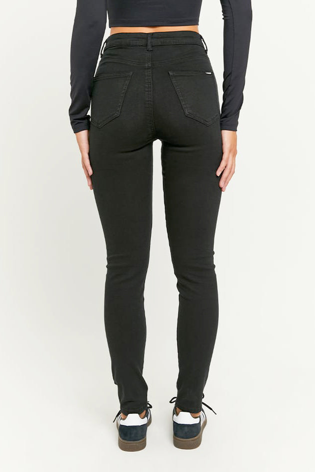 Jeans skinny taille haute - Noir