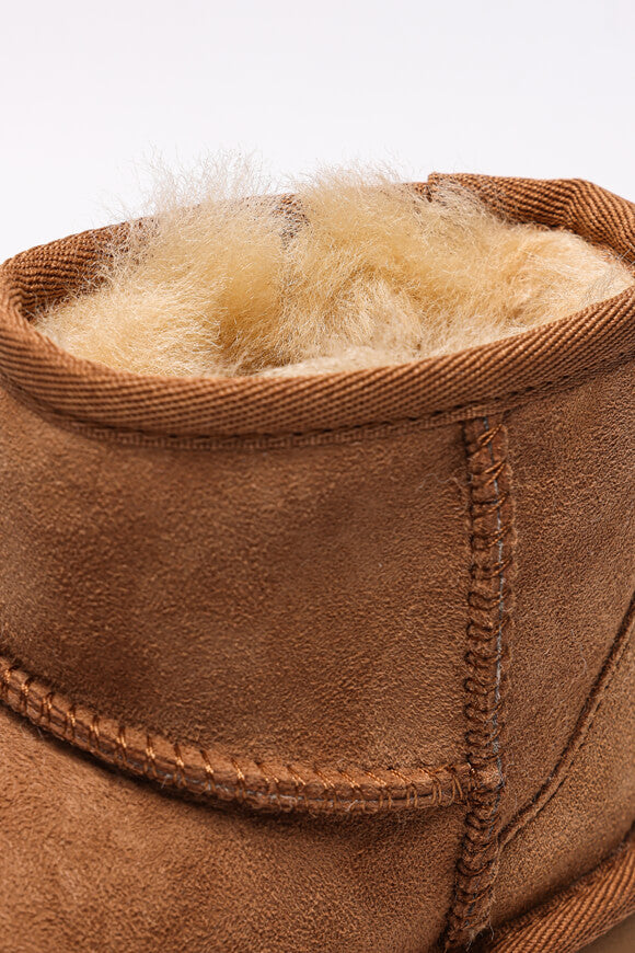 Classic Ultra Mini Kids lined winter ankle boot - Chestnut