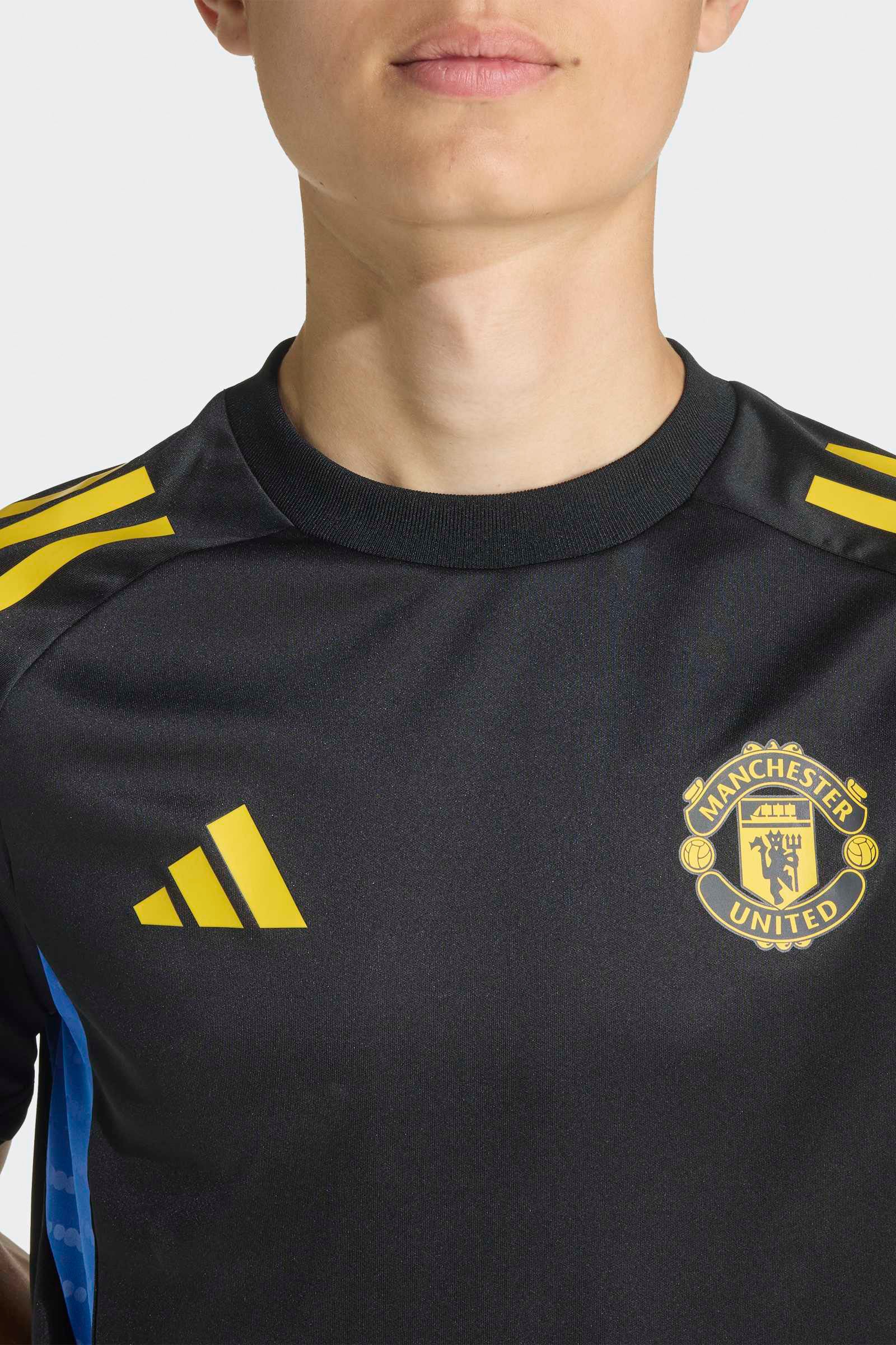 Manchester United T-Shirt - Black + Tribe Yellow