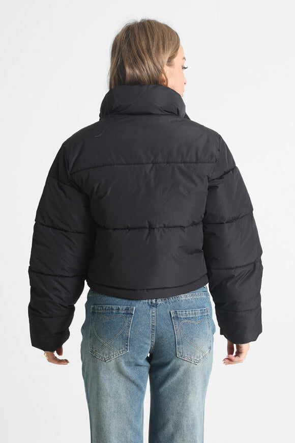 Veste tampon Matte Crop - Noir