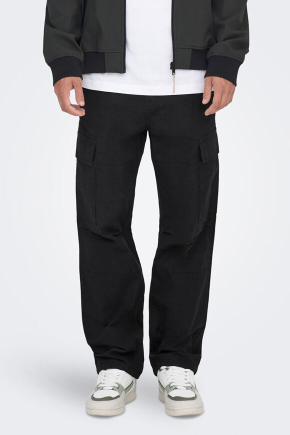 Ray Loose Fit Pantalon Cargo L32 - Black