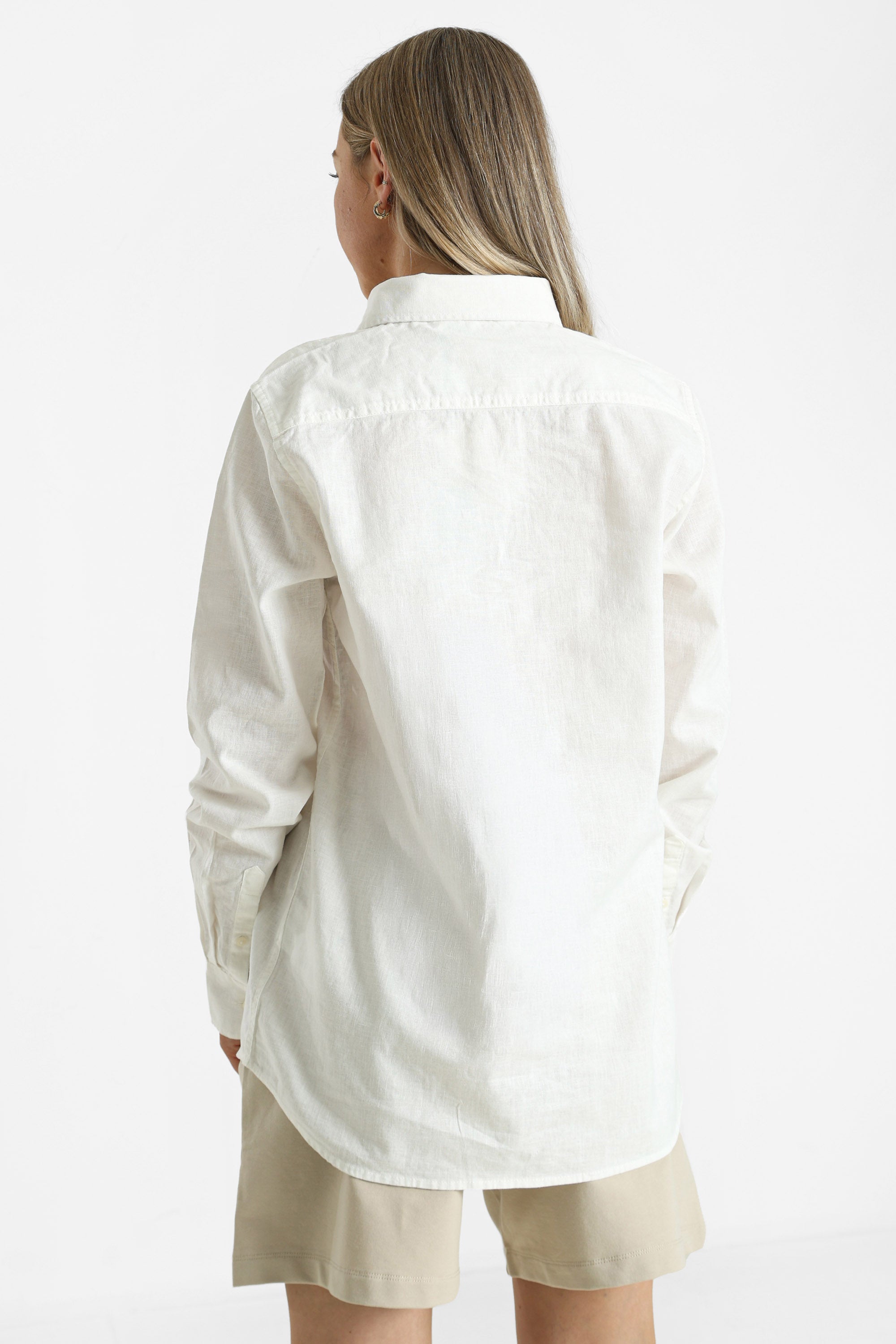 Fair Leinenhemd - Offwhite