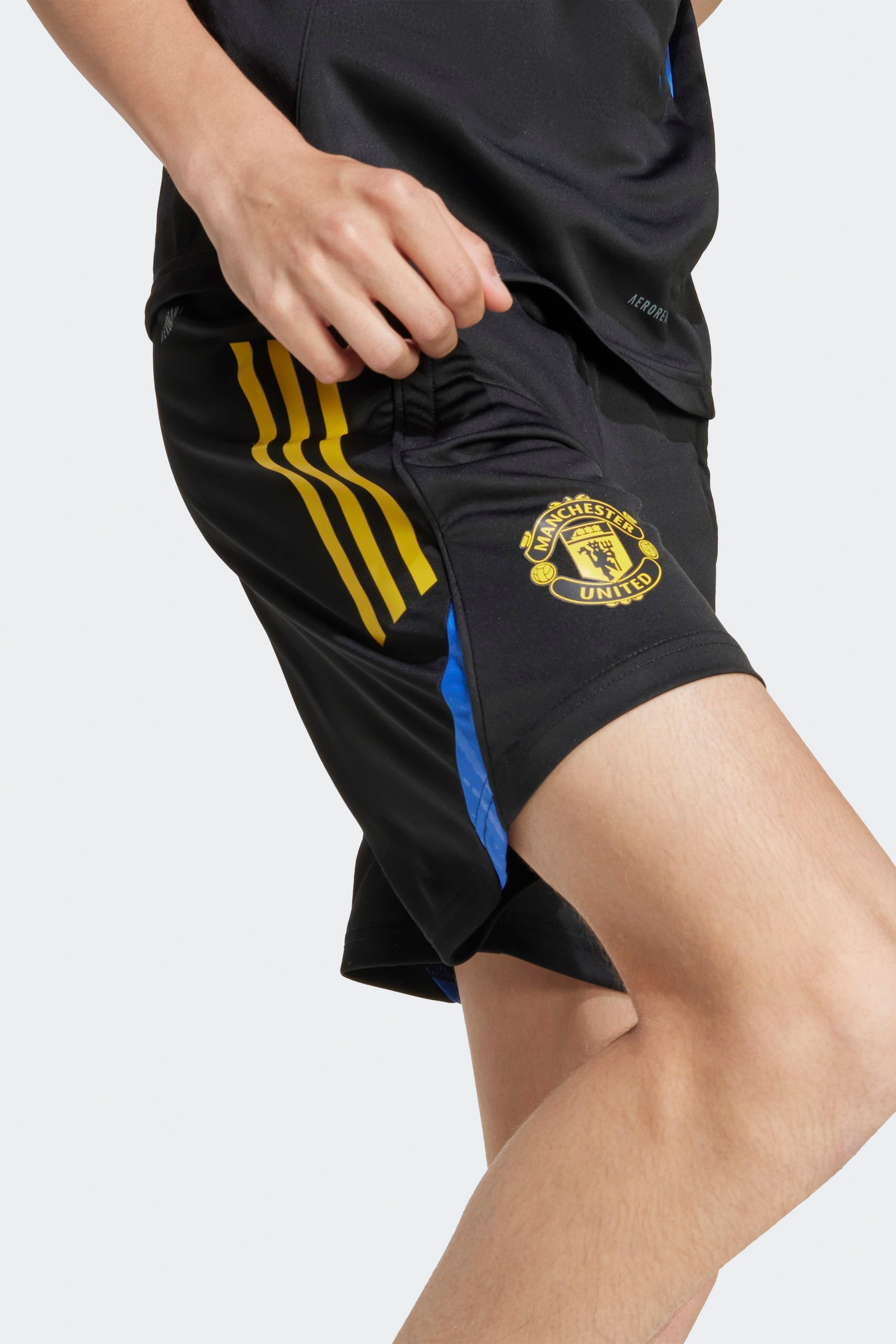 Short d'entraînement Manchester United - Black + Tribe Yellow