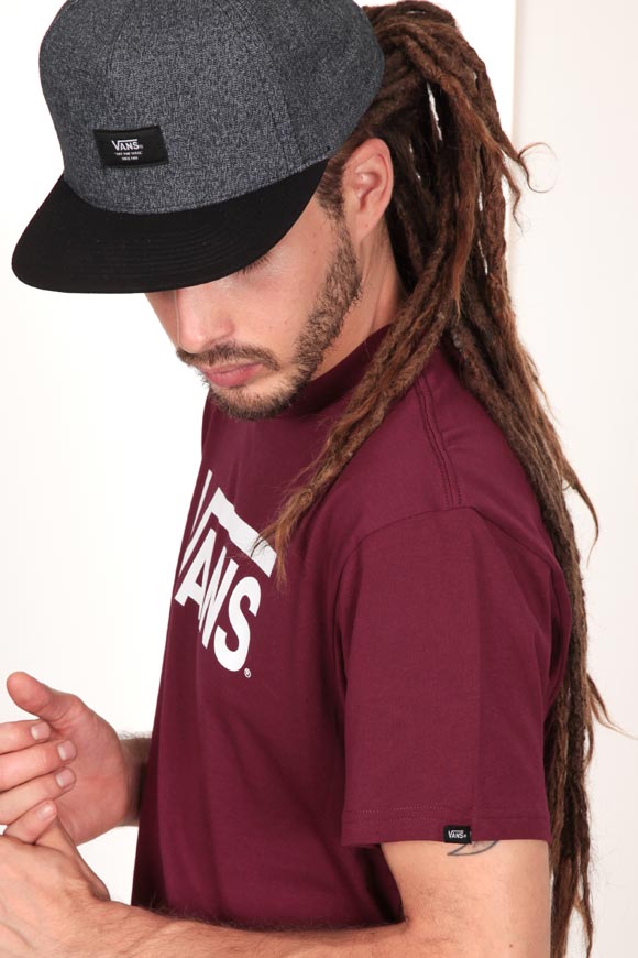T-Shirt - Bordeaux + White