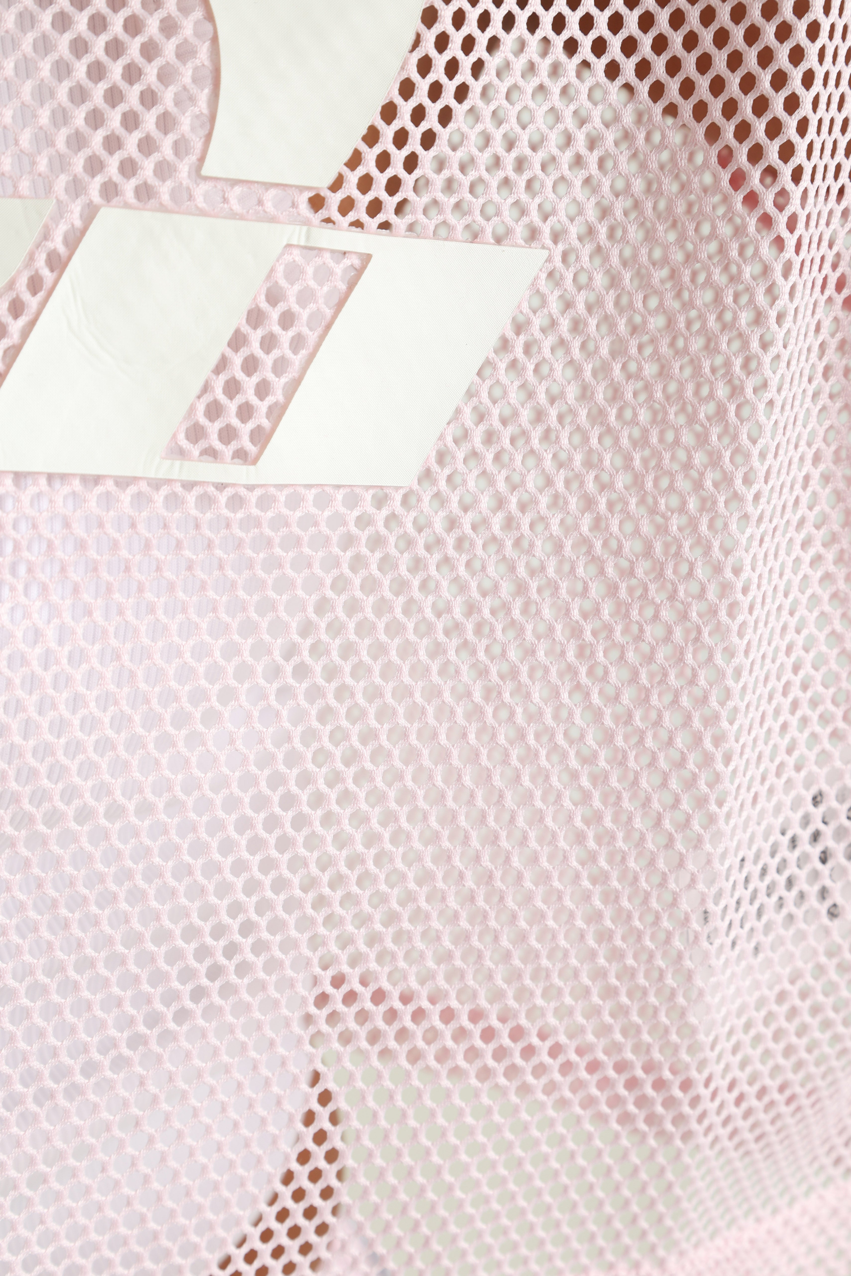 Crop Mesh T-Shirt - Hell Pink