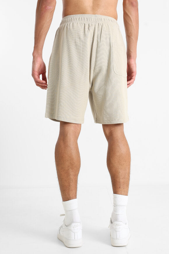 Shorts aus Waffelstoff - Beige