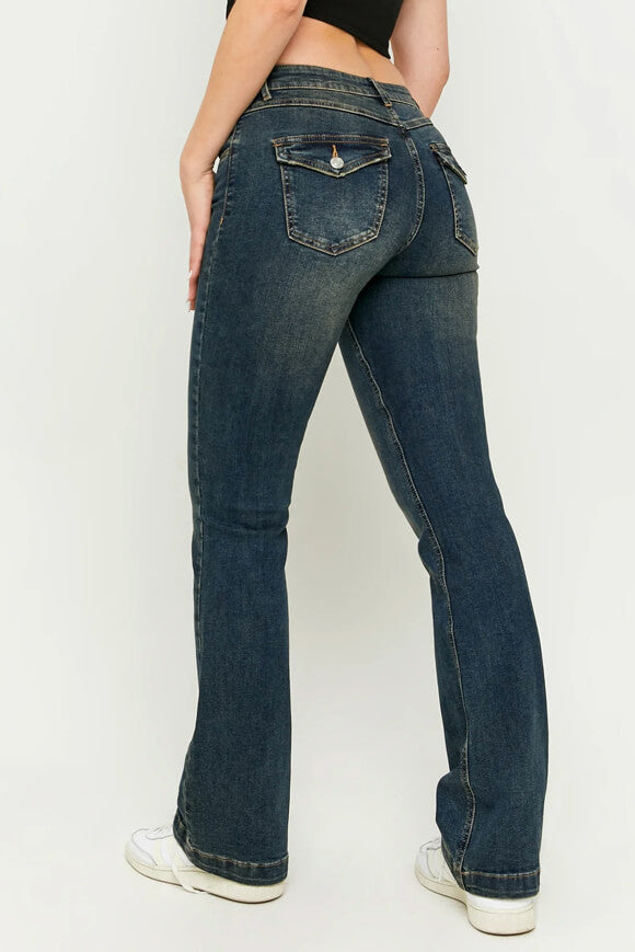 Jean bootcut - Dark Blue Washed