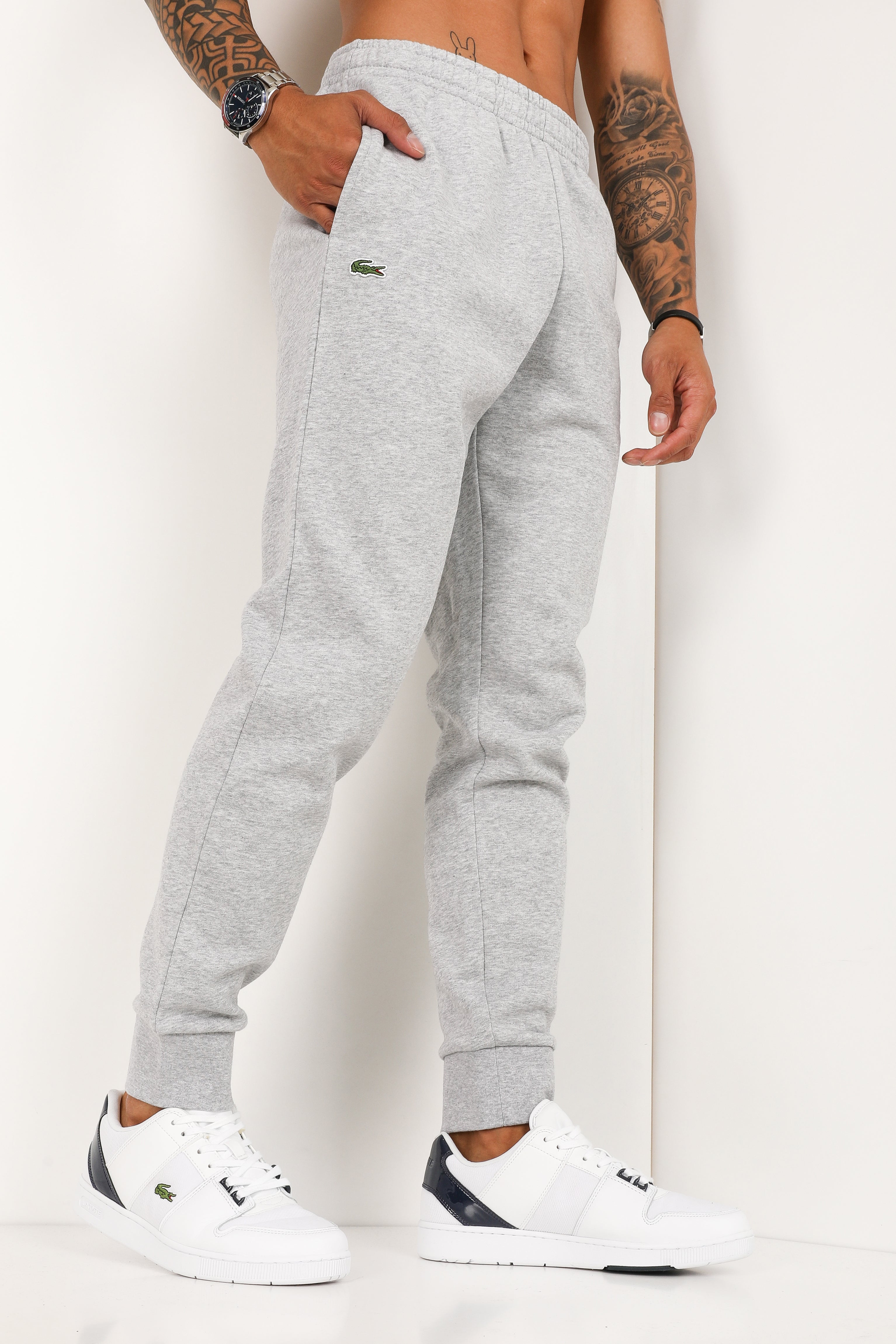 Pantaloni in felpa - grigio chiaro screziato
