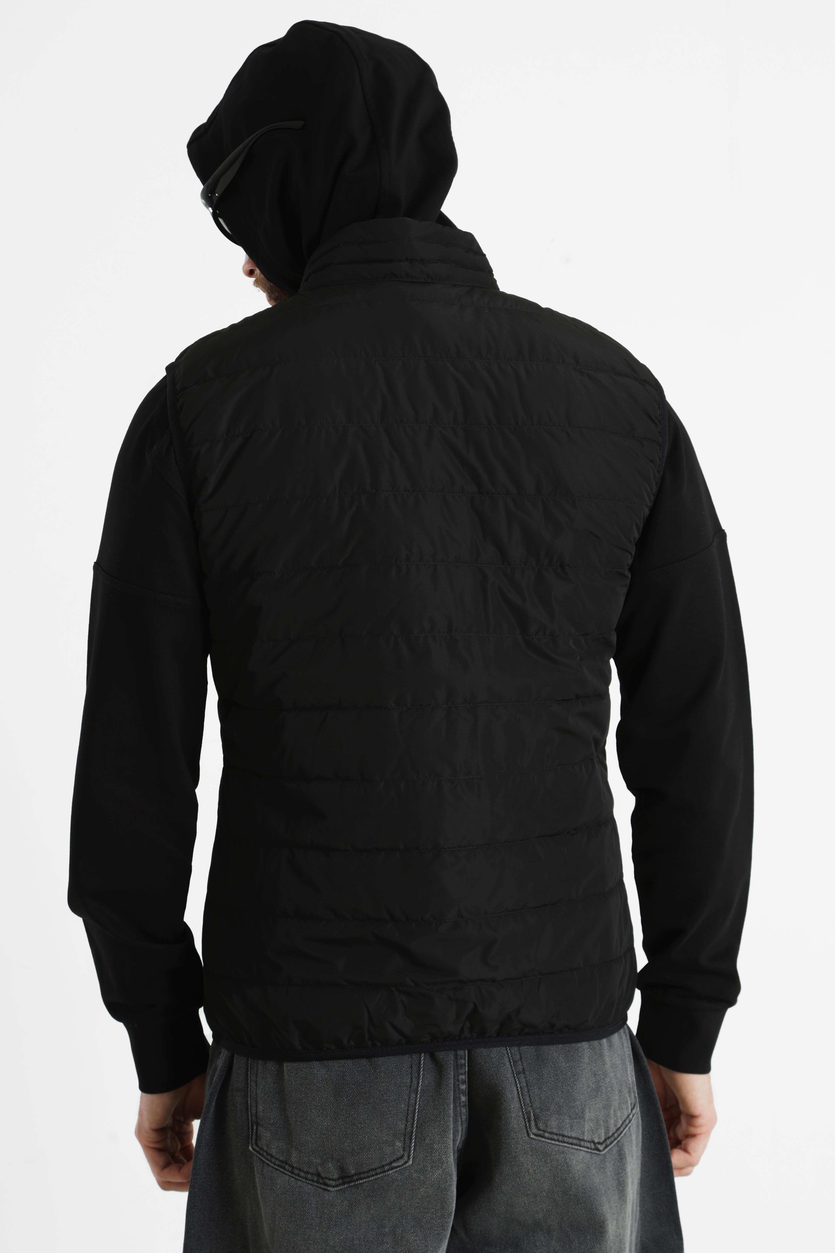 Gesteppte Daunenjacke - Black