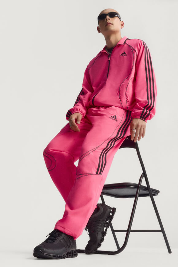 Pantaloni della tuta Adicolor Teamgeist - Rosa Lucido + Nero