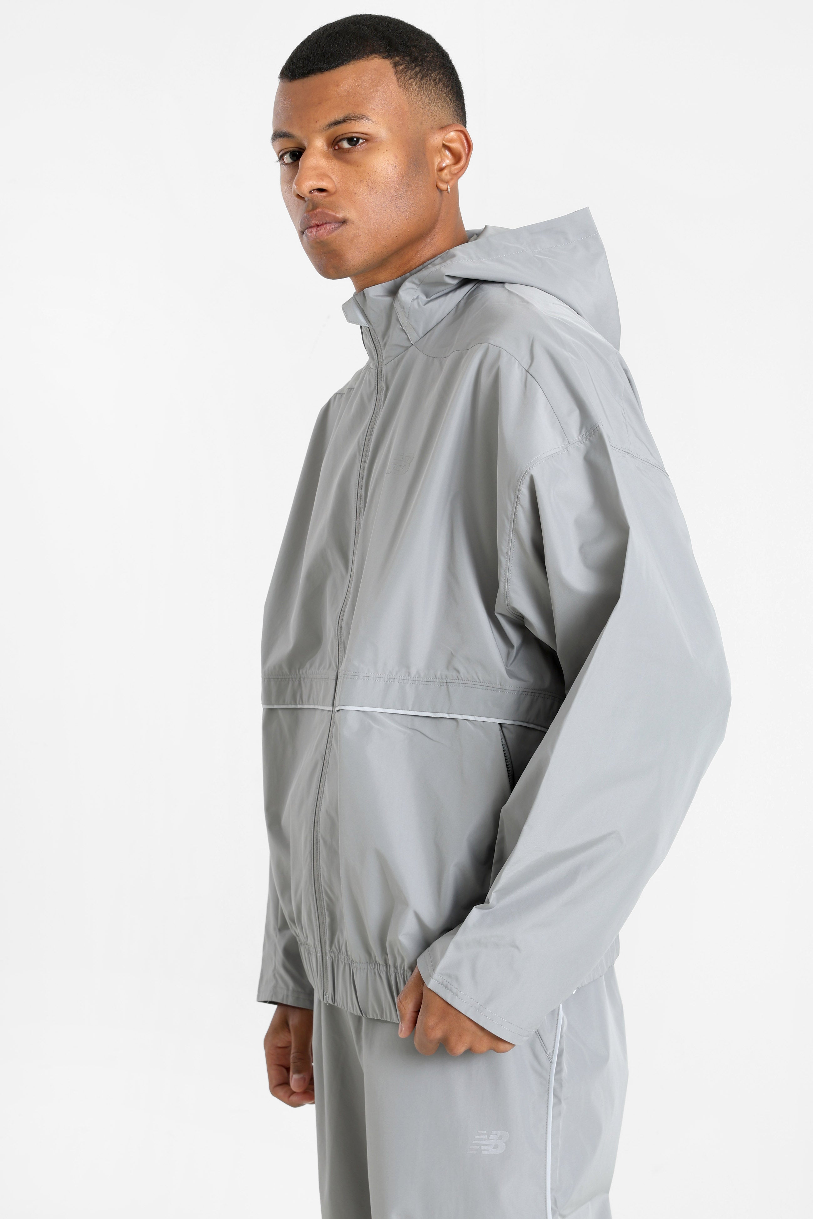 Elusive oversized track jacket - Slate Grey