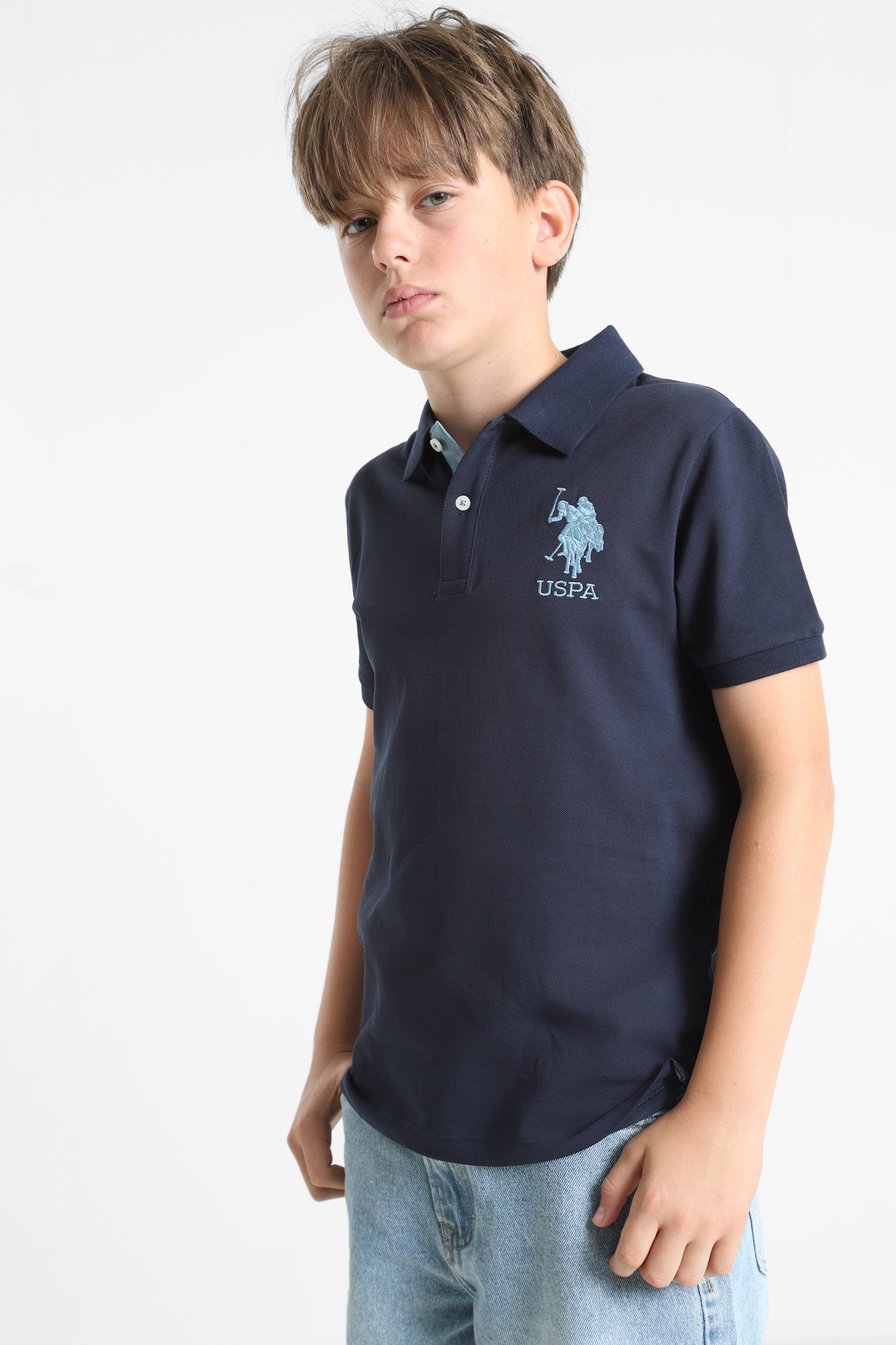 Fluo Poloshirt - Navy