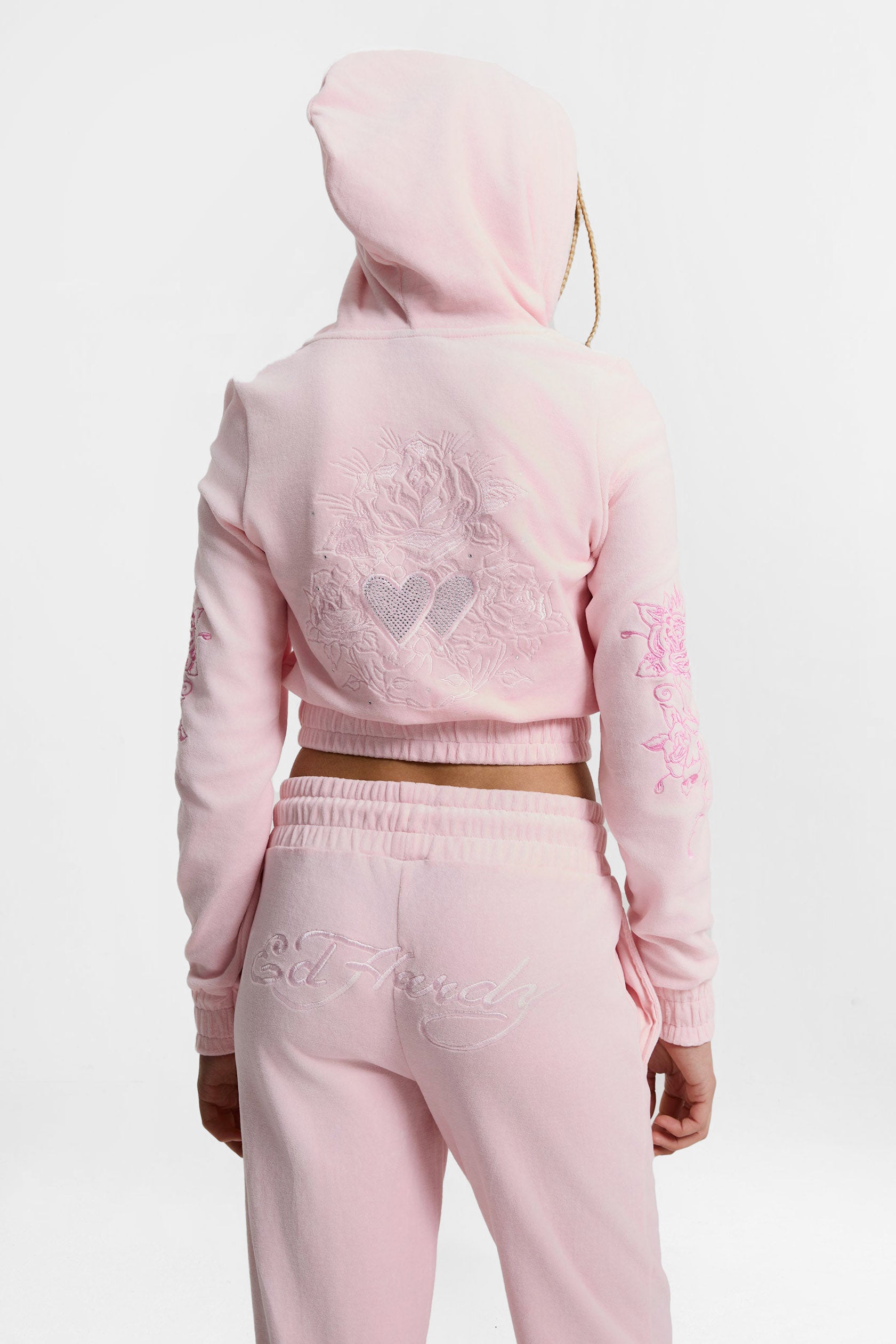 Short velvet jacket - Pink