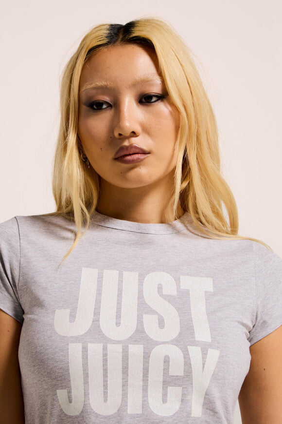Just Juicy Hilton T-Shirt - Silver Marl