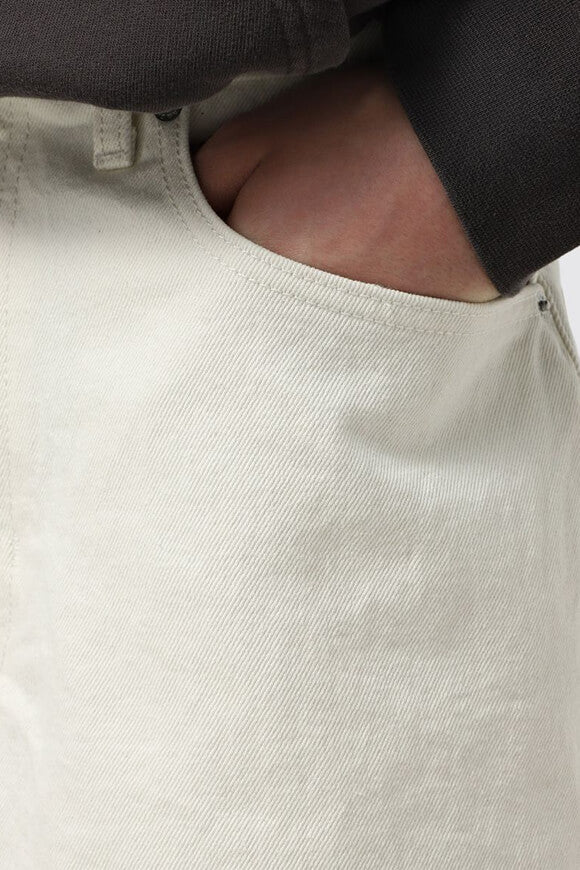 Pantaloncini in denim baggy fit Check-5 - Marshmallow