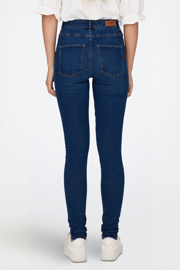 Druna High Waist Skinny Jeans L32 - Dark Medium Blue