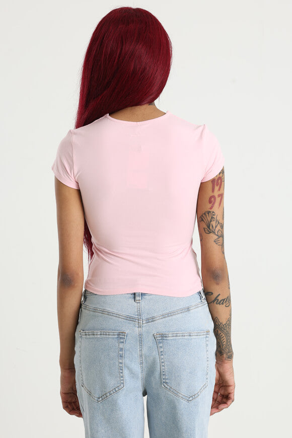 T-shirt à crochets - Rose