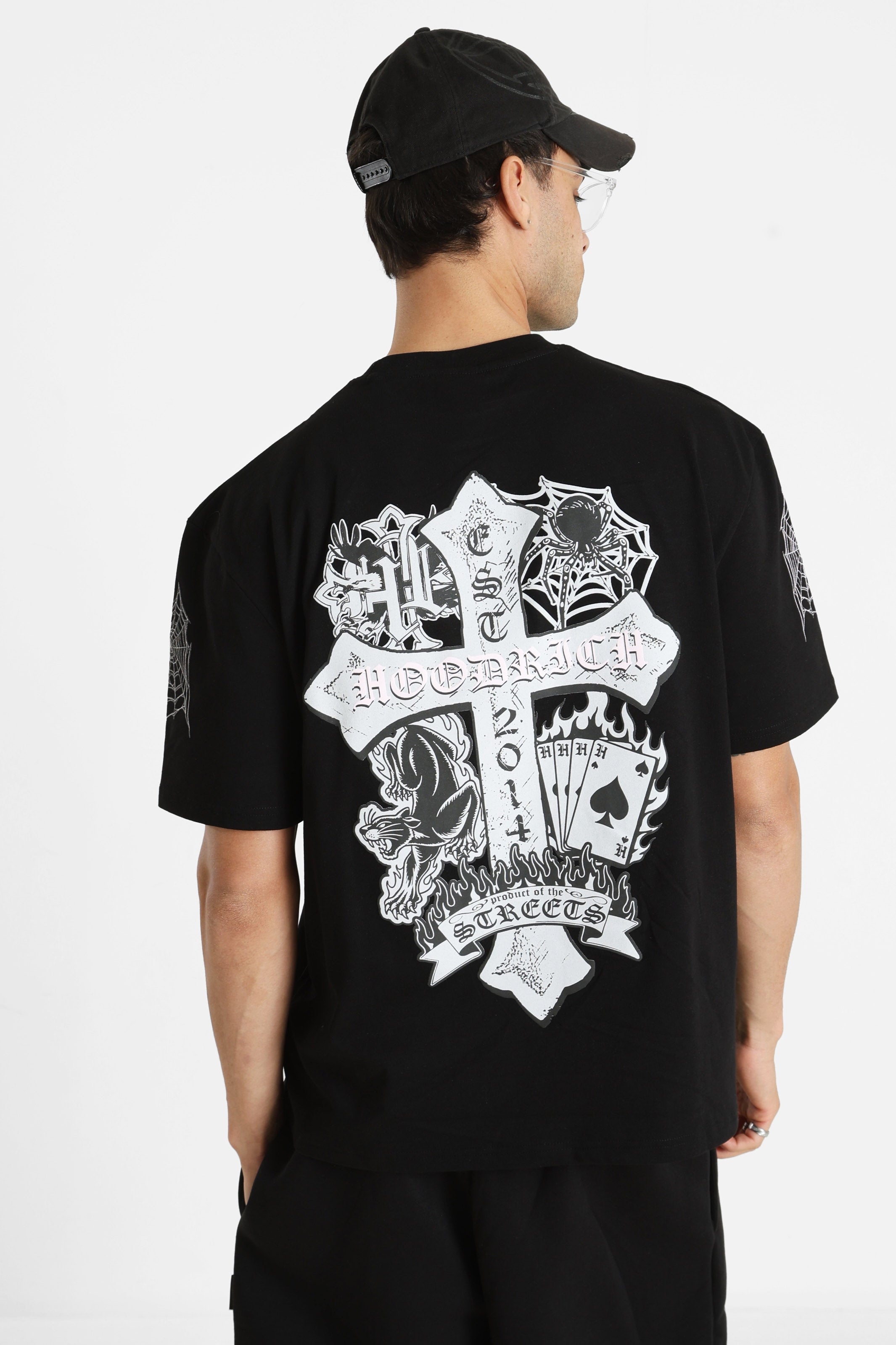 Cross t-shirt ample - Black