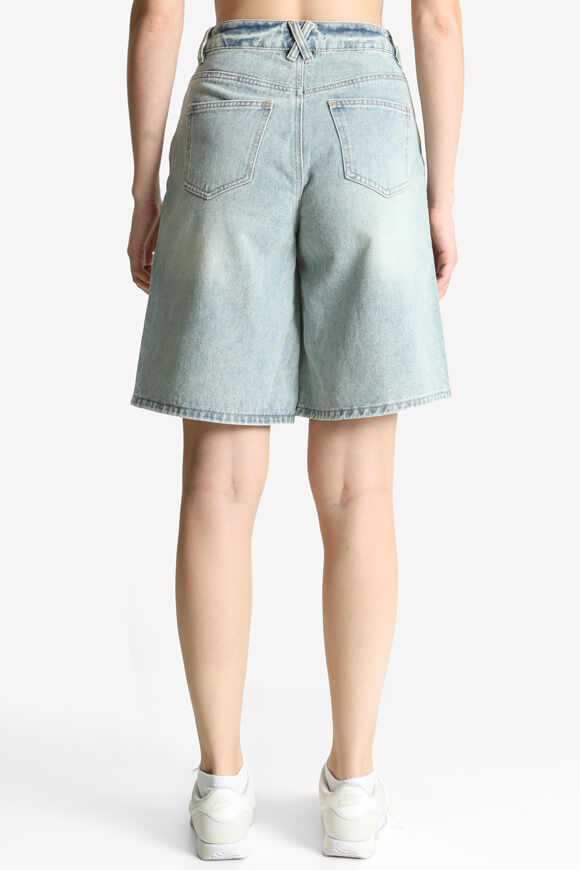 Pantaloncini di jeans - Azzurro lavato