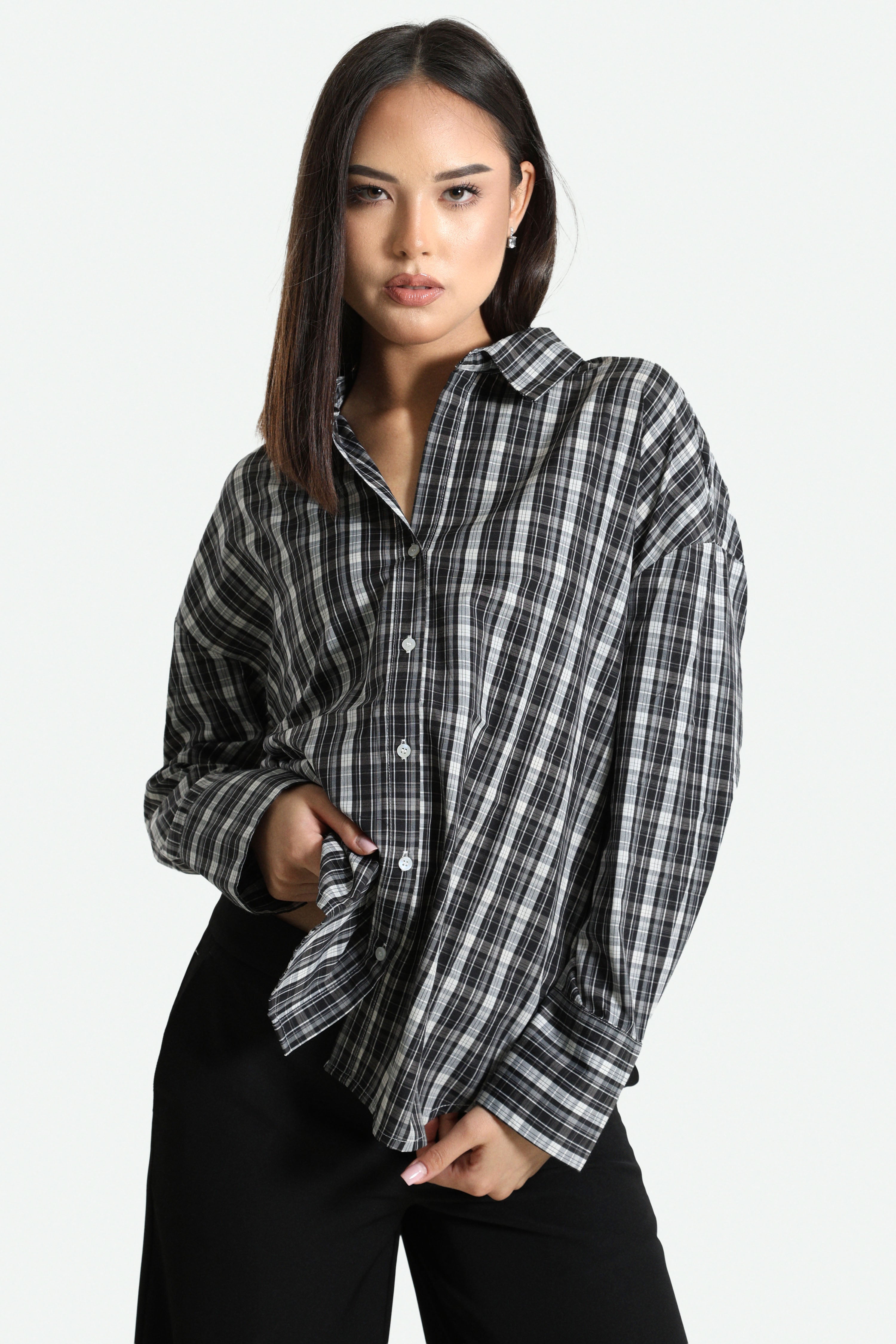 ONLREGON camicia lunga - Black