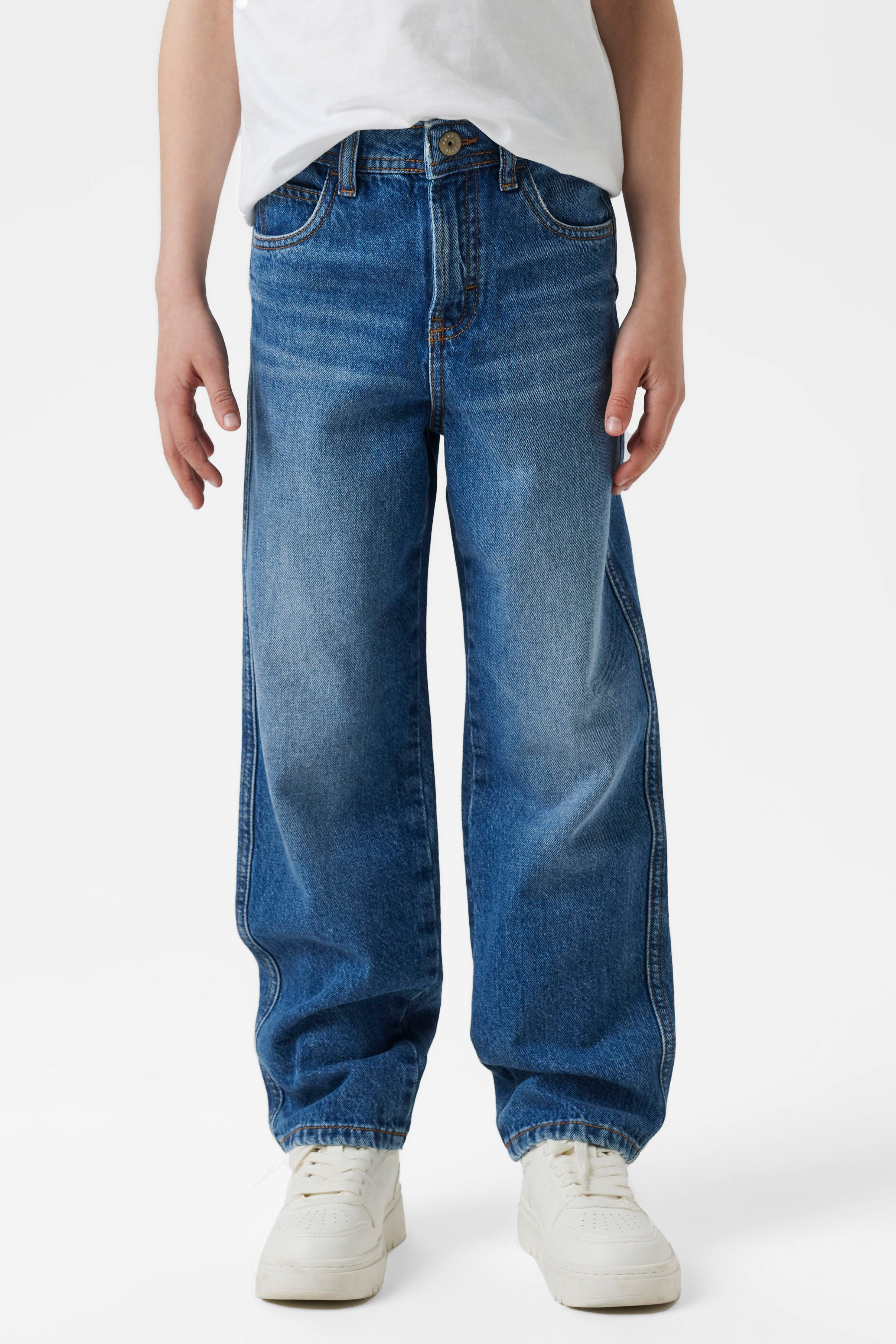 NKMYRAN jean loose fit - Medium Blue Denim