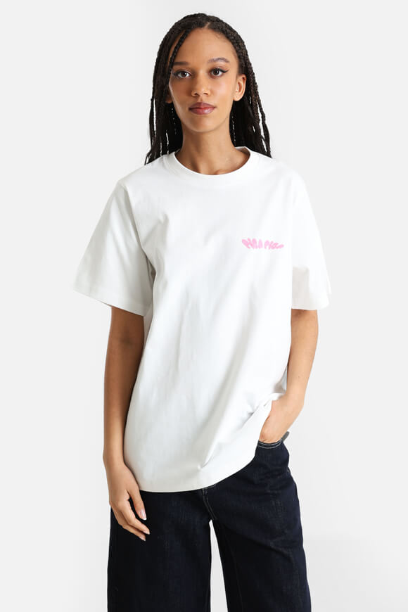 T-shirt oversize - blanc cassé