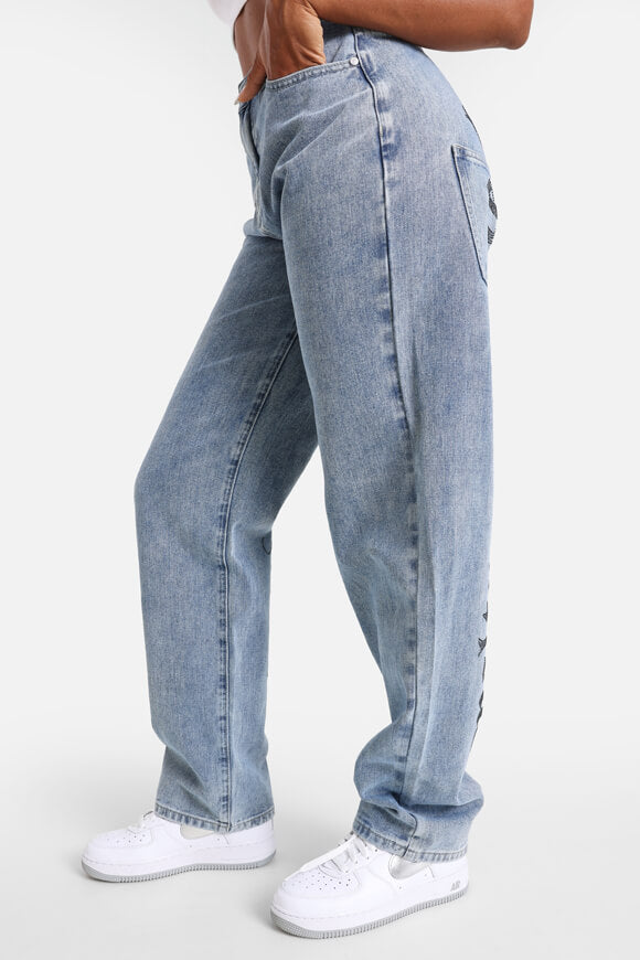 Straight Leg Jeans - Hellblau