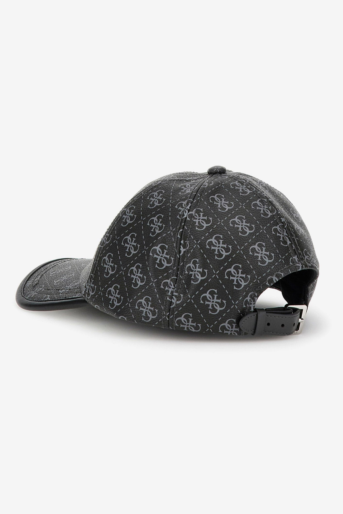 Kunstleder Cap / Dornschnalle - Black