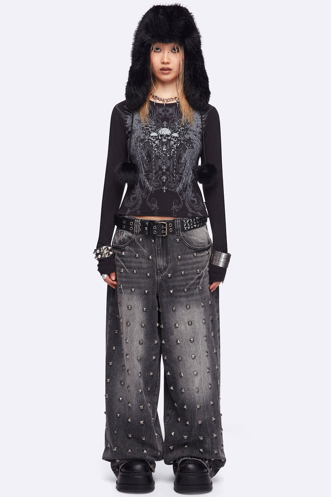 Graveborn Langarmshirt - Black