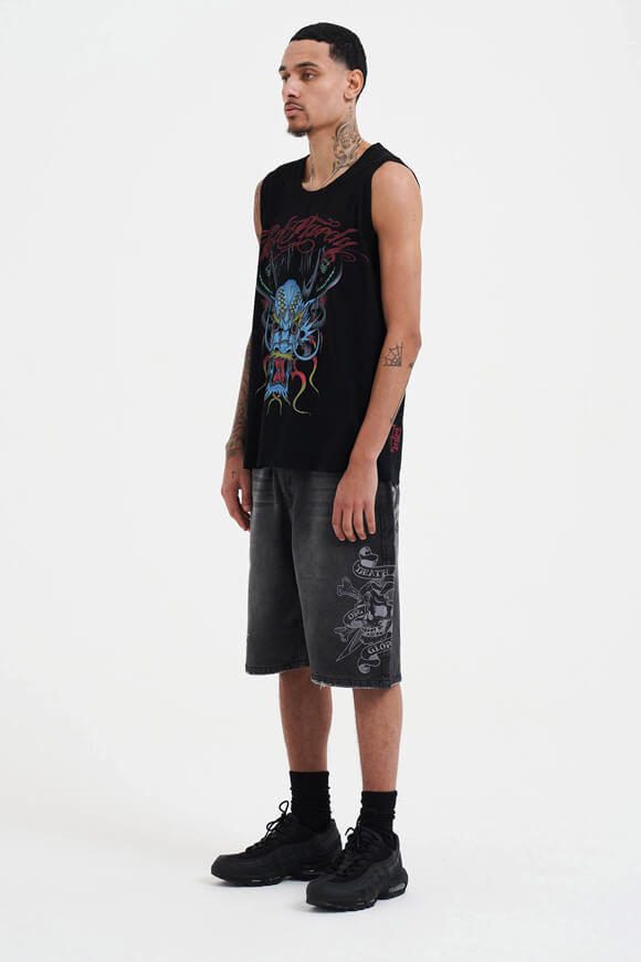 Medusa Drag Tanktop - Black