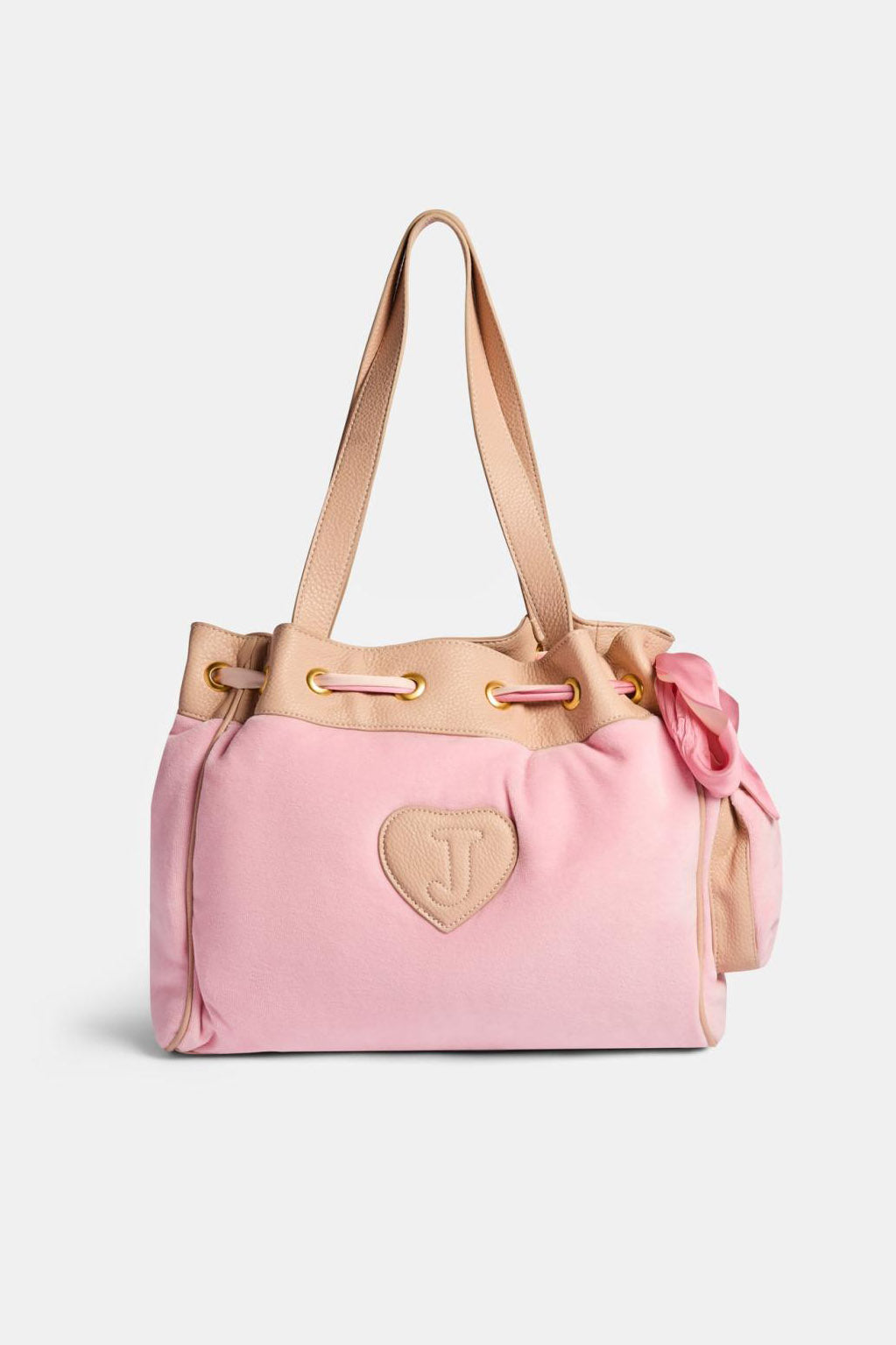 Daydreamer Samt Shopper - Juicy Pink