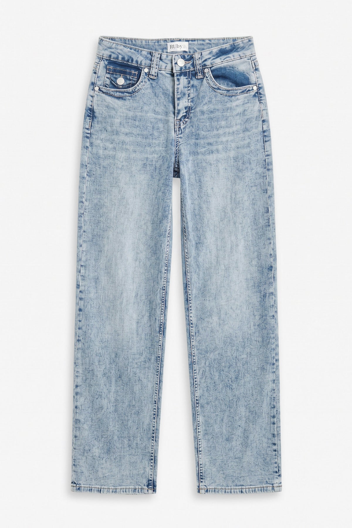 Slim Fit Jeans - Hellblau Used