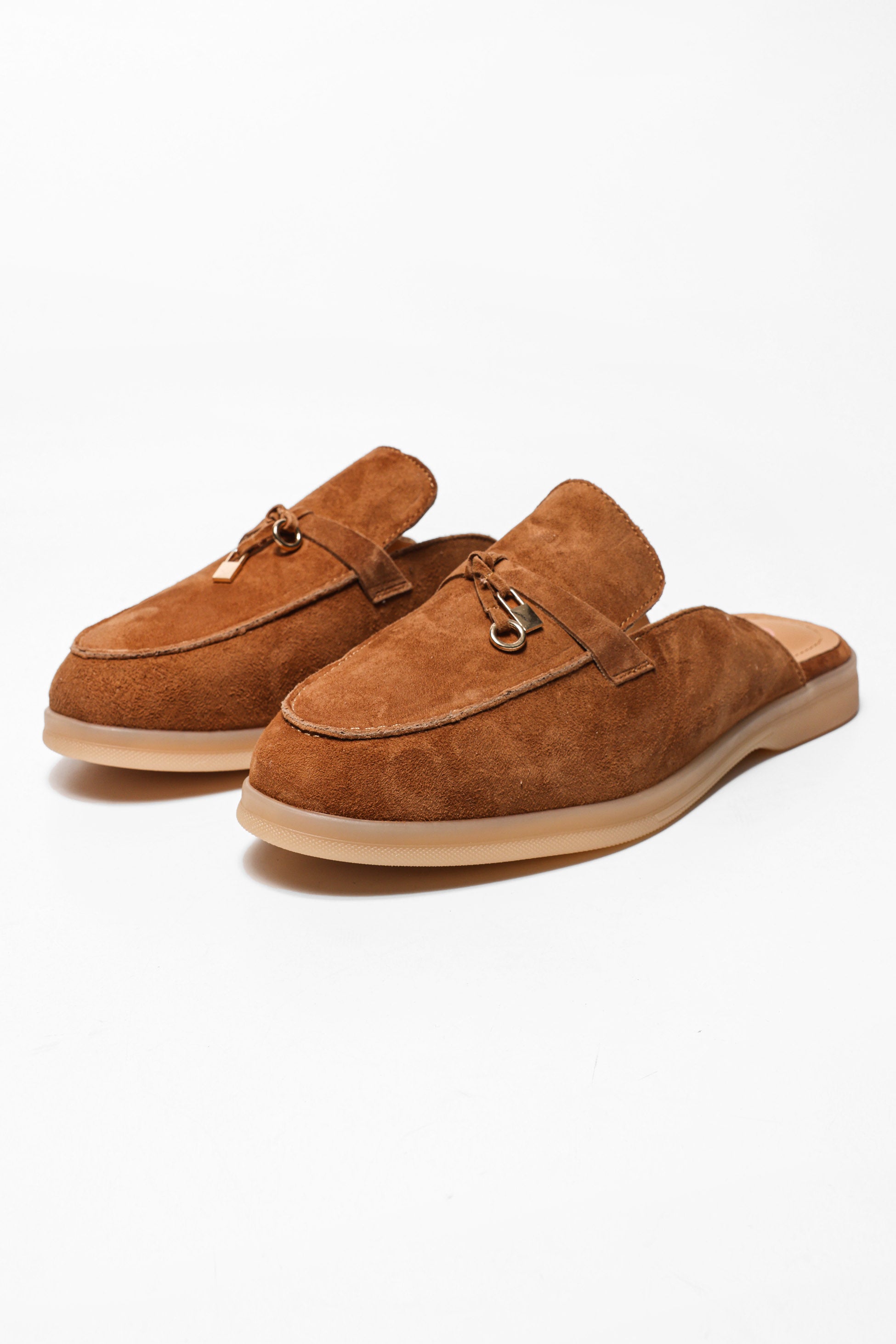Wildleder Mules - Camel