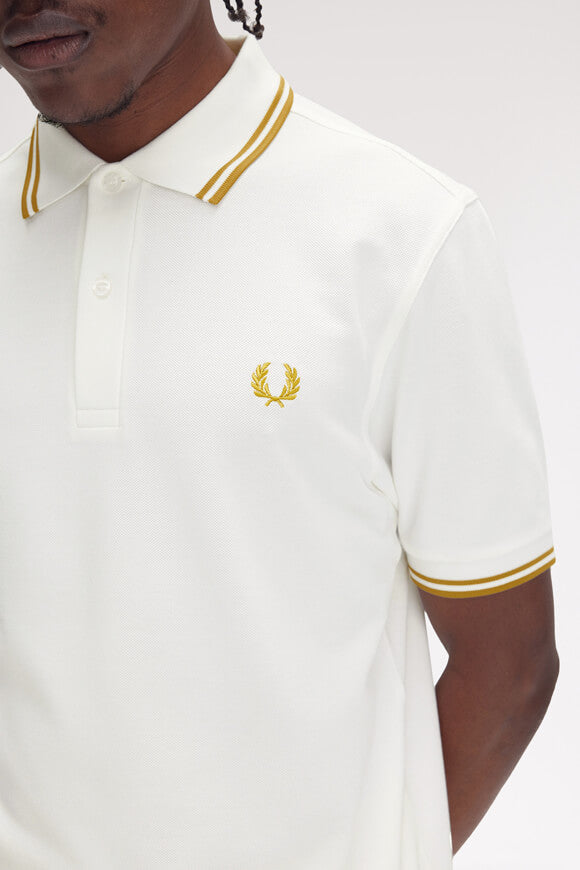 Polo con punta gemella - Bianco neve