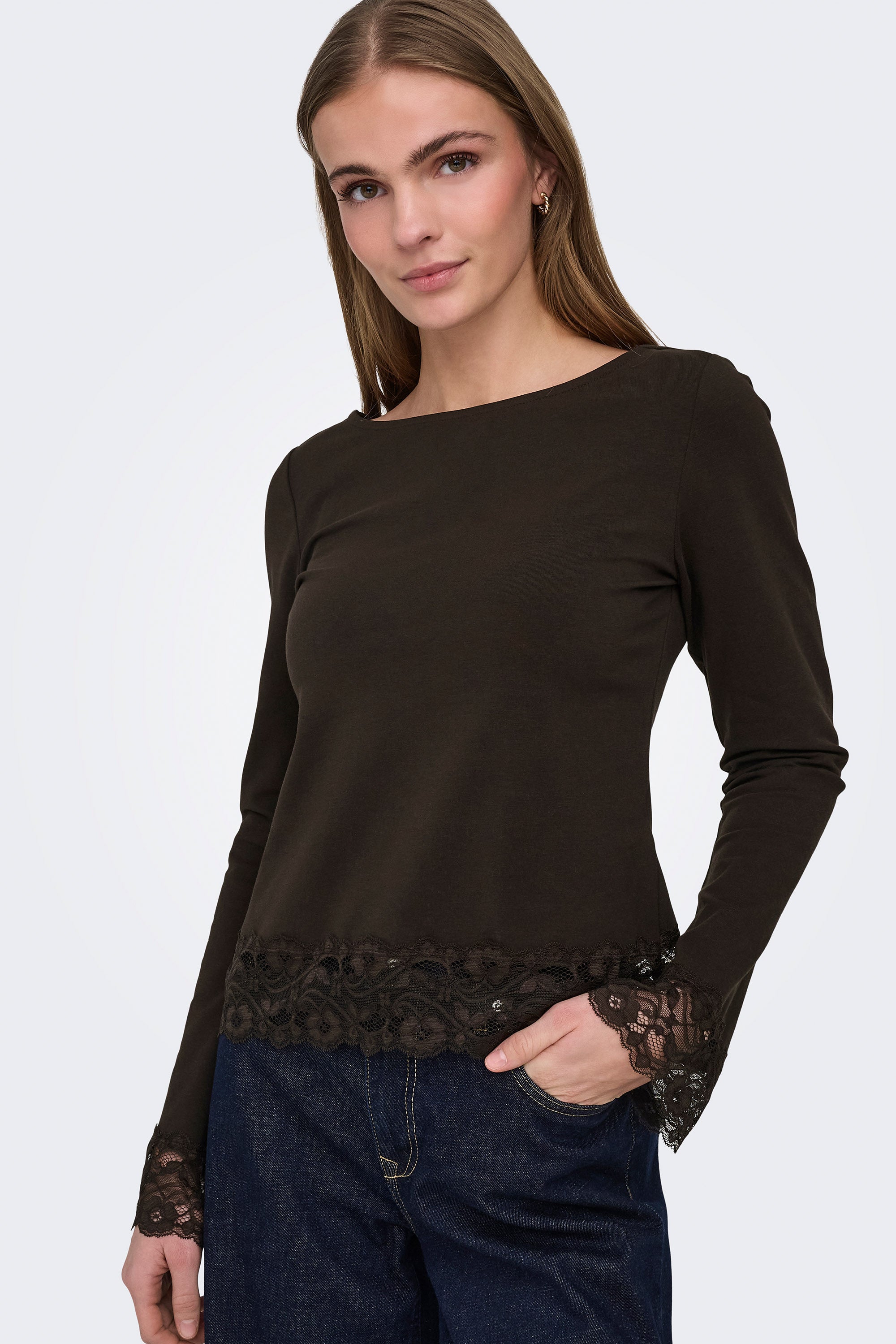 ONLLIVE Langarmshirt - Chocolate Torte