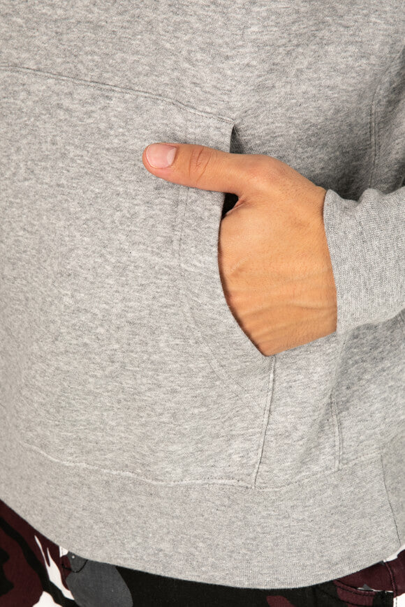 Kapuzensweatshirt - Grau meliert