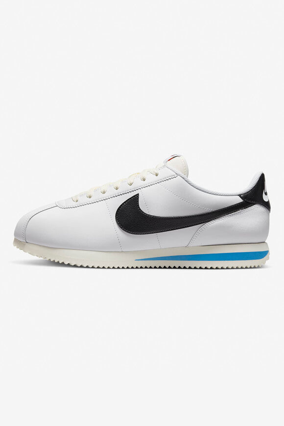 Cortez Sneaker - White + Black + Light Photo Blue